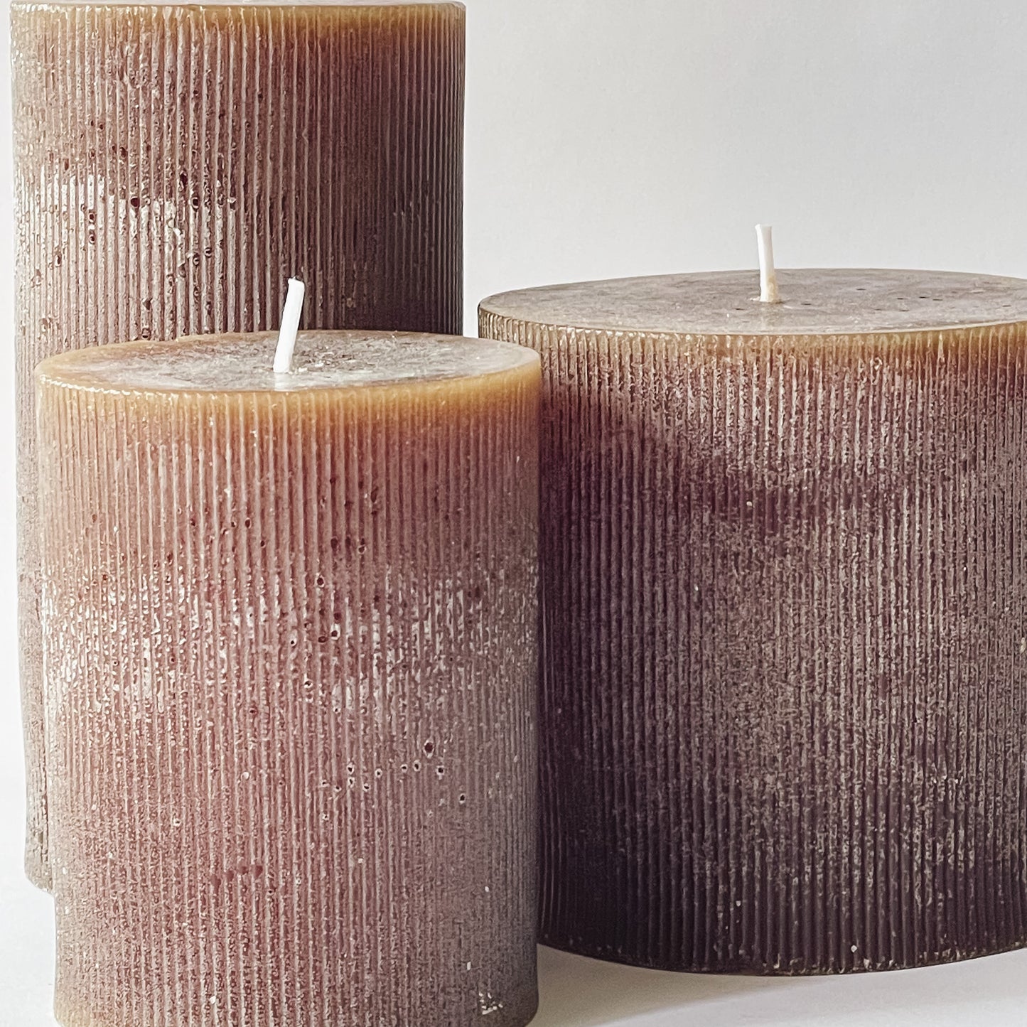 Pleated Pillar Candle | Lg
