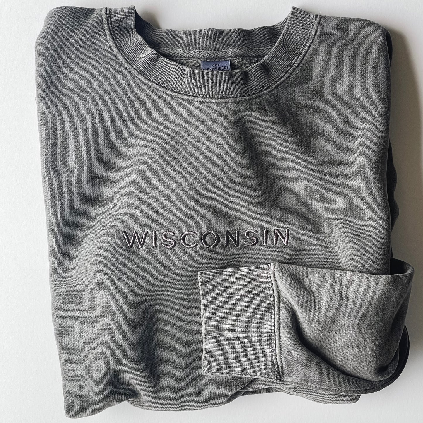 Wisconsin Embroidered Crewneck