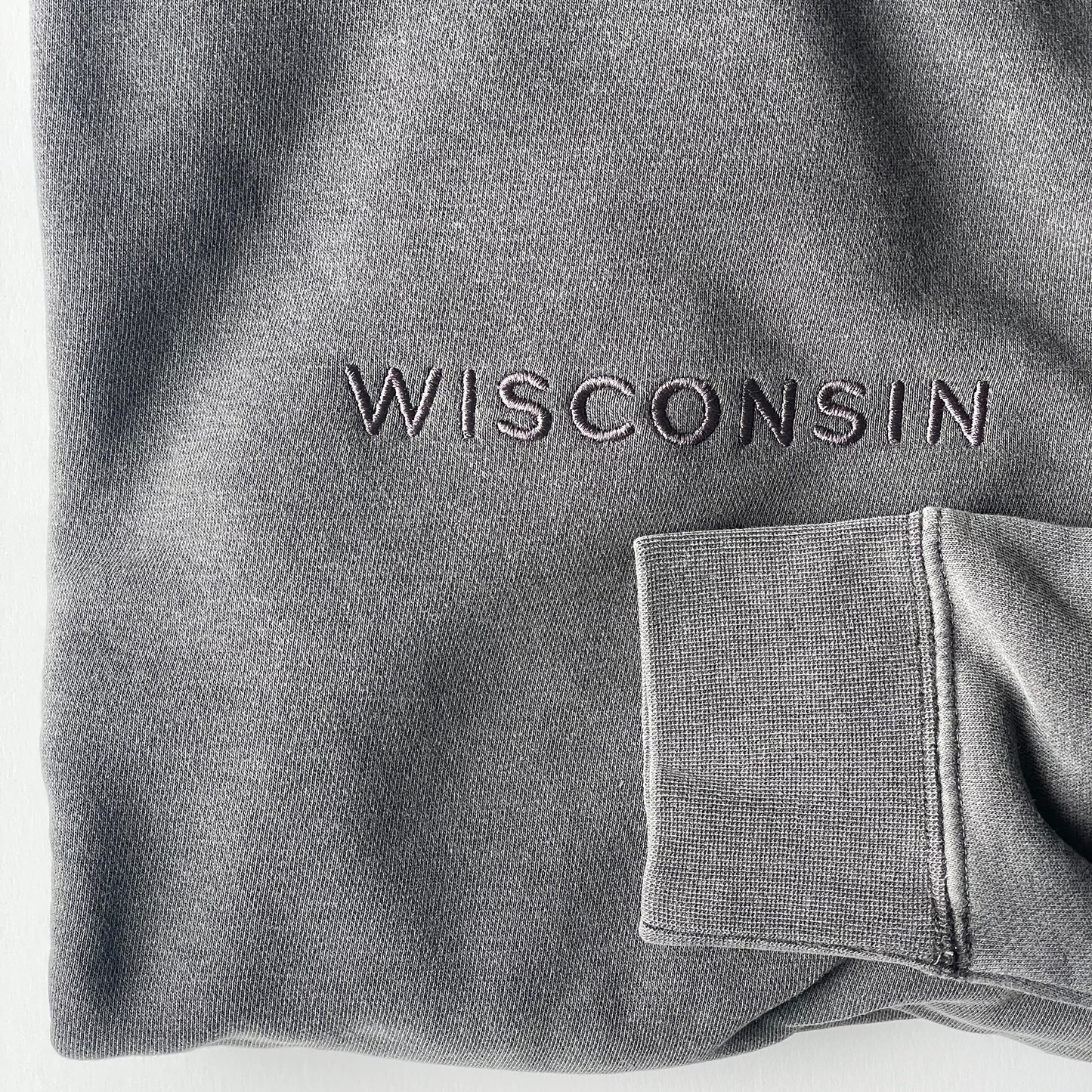 Wisconsin Embroidered Crewneck