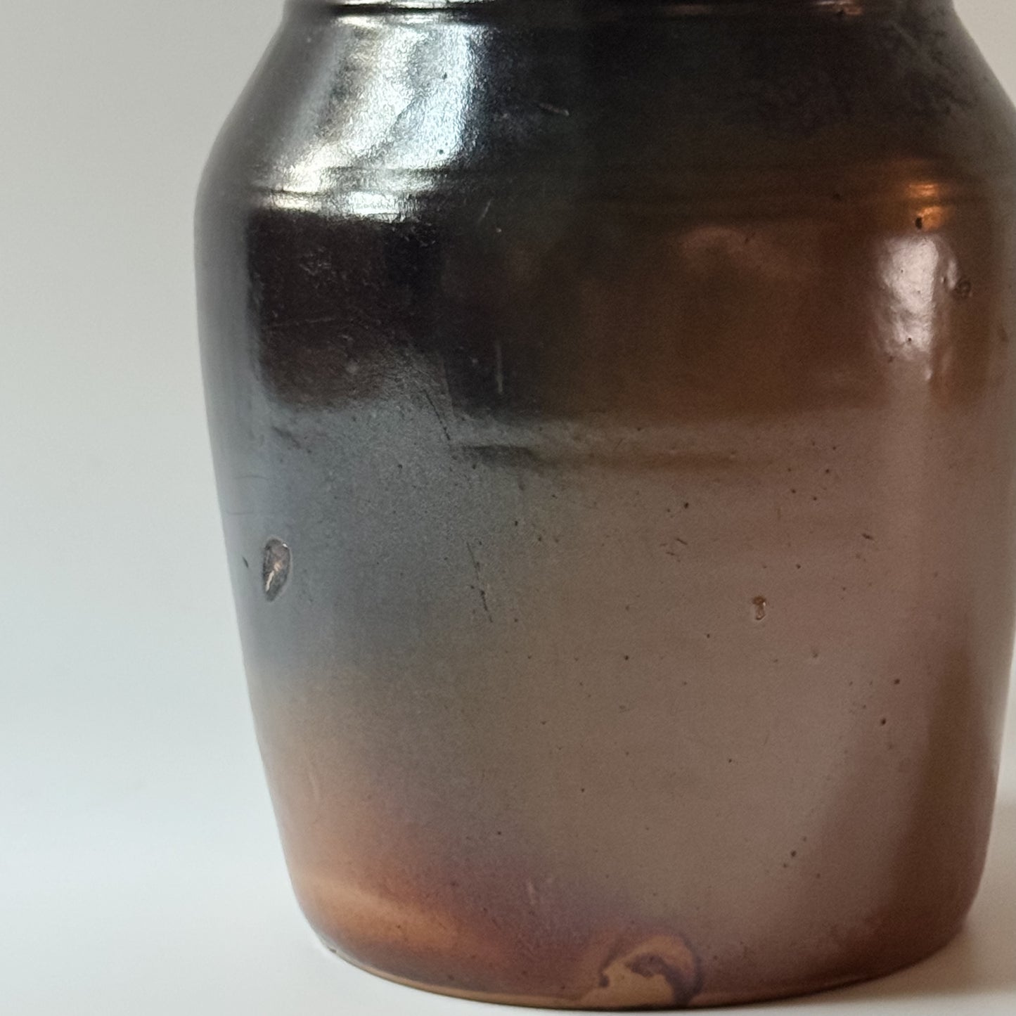 Vintage Two-Tone Stoneware Crock