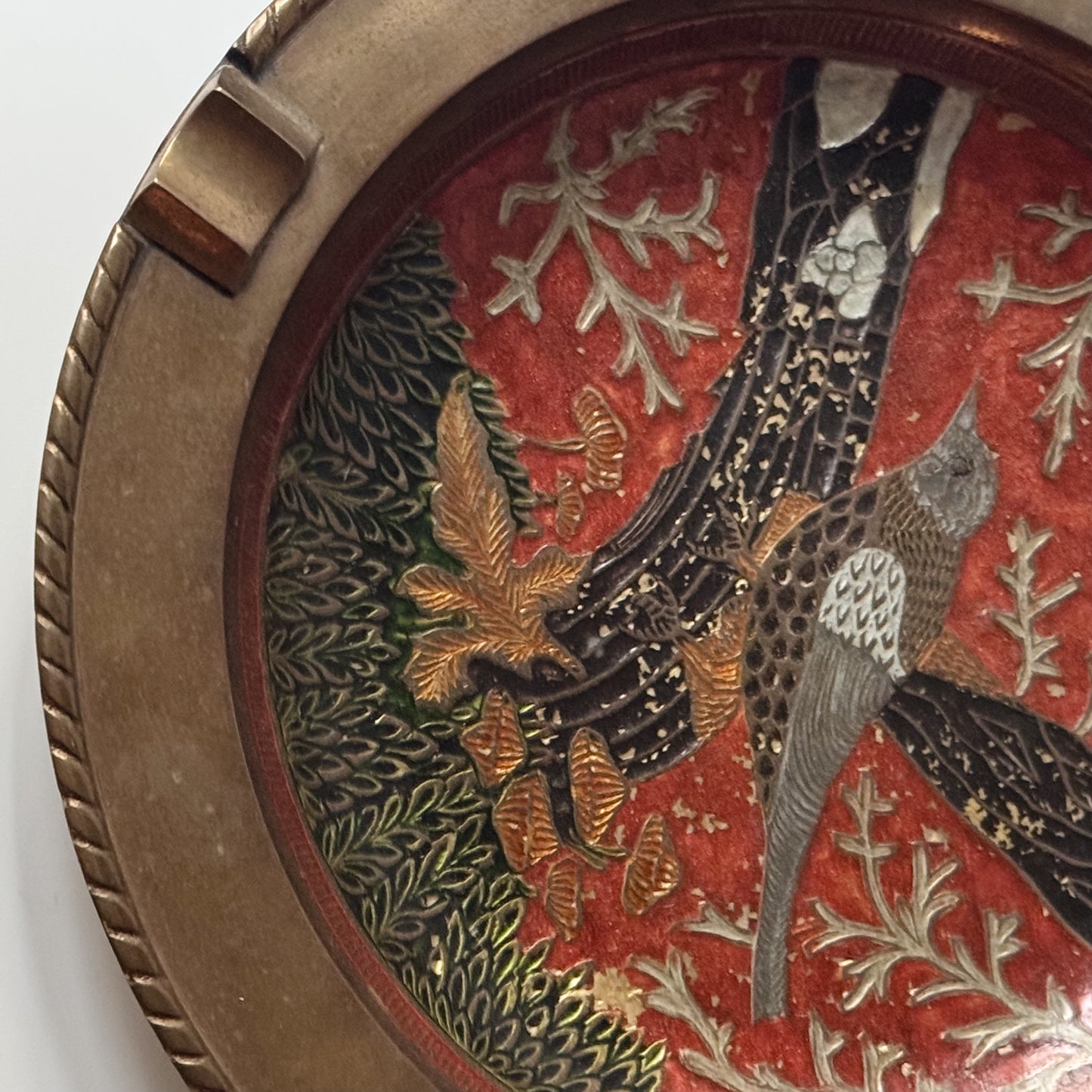 Vintage Brass Bird Bowl