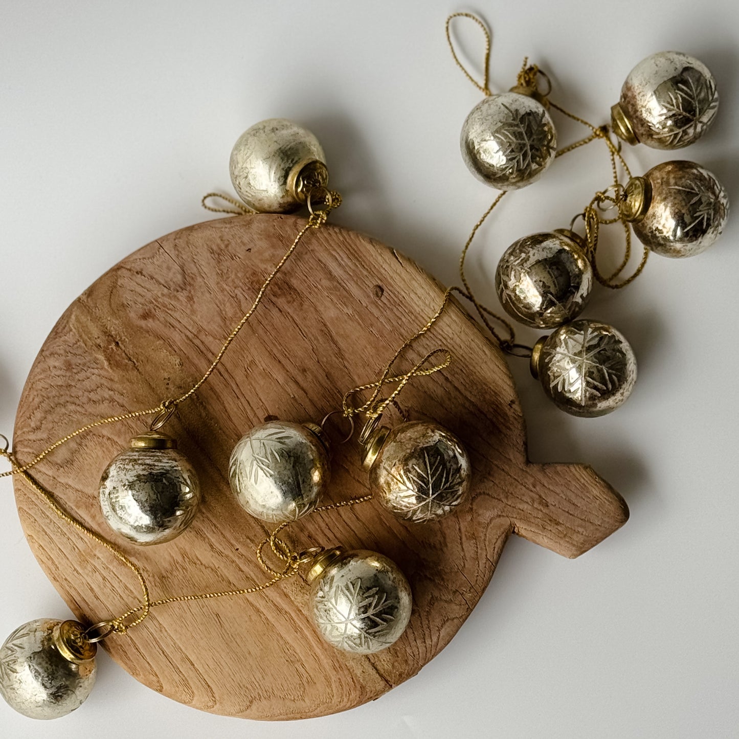 Into the Mystic Mercury Glass Ornament Garland