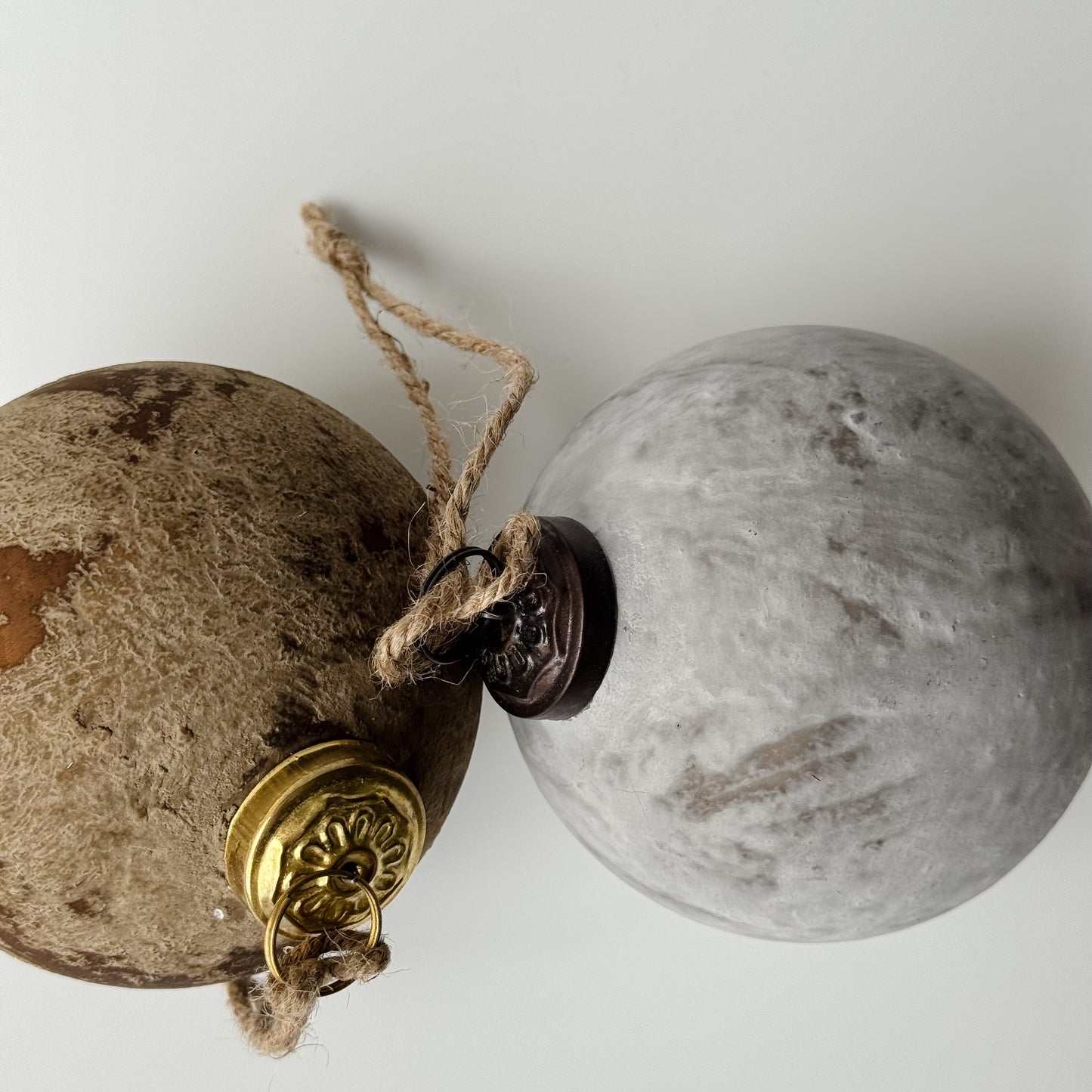 Malin Marbled Ball Ornaments | Set of 2