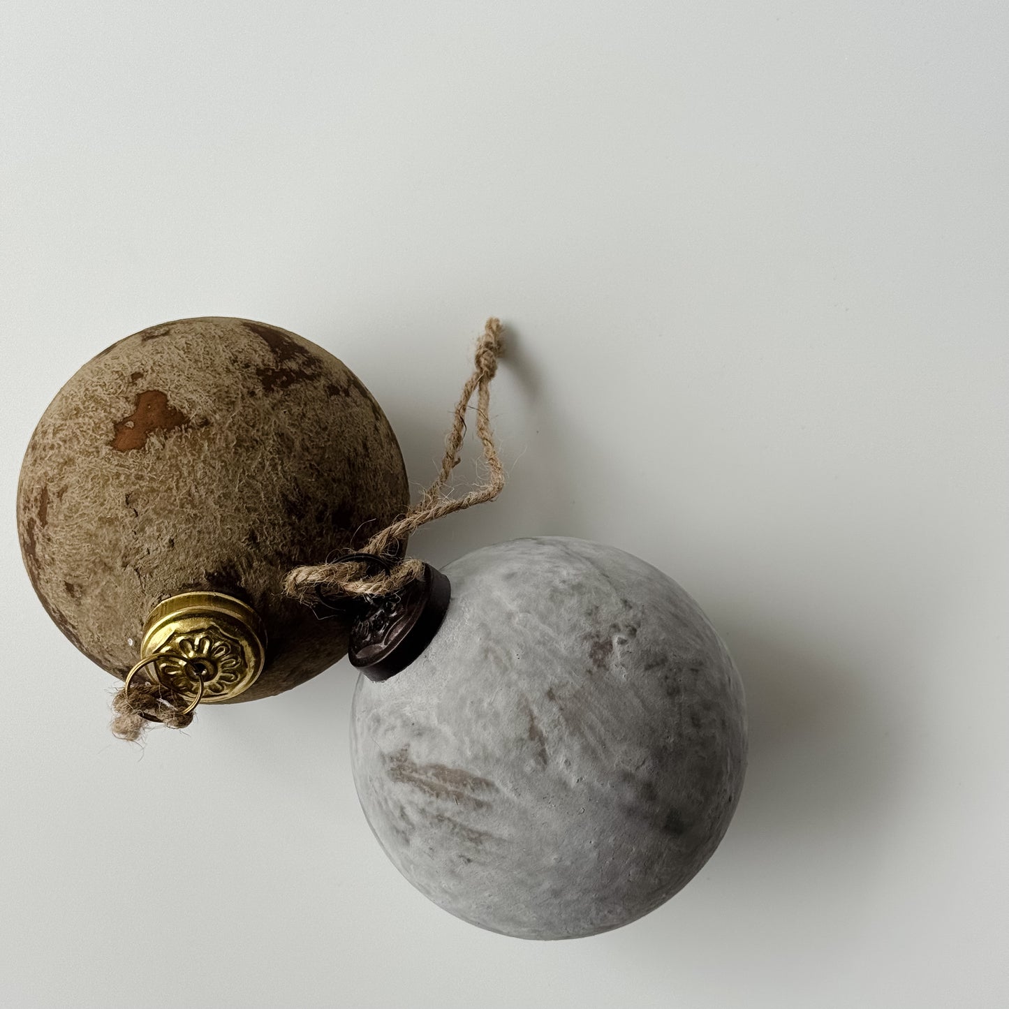 Malin Marbled Ball Ornaments | Set of 2