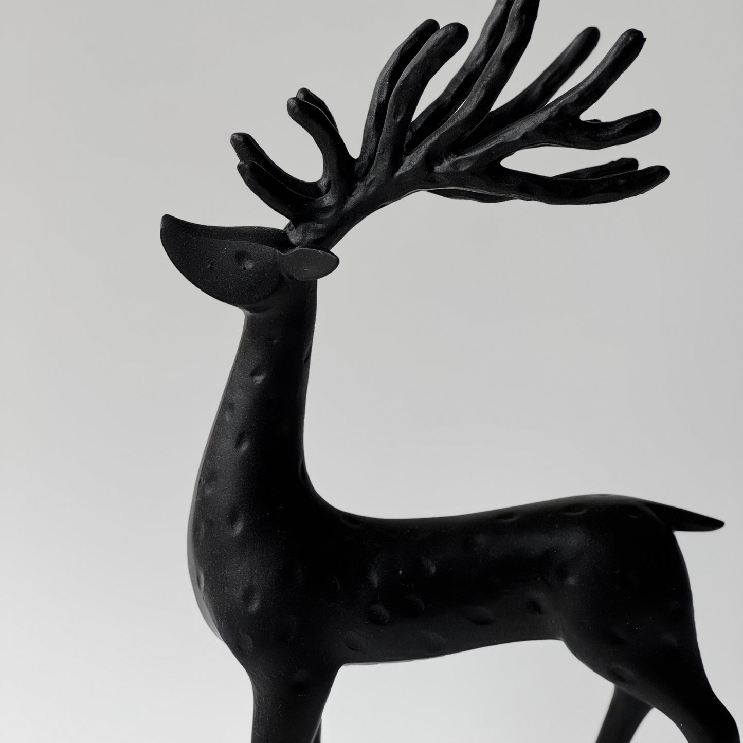 Mod Matte Black Standing Reindeer | Md