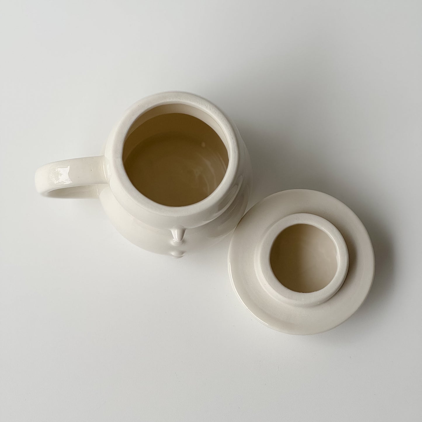 Stoneware Snowman Mug w/ Lid