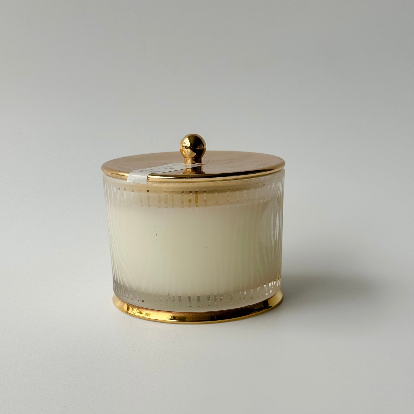 Thymes Frasier Fir Luminary Candle | Frosted Wood Grain