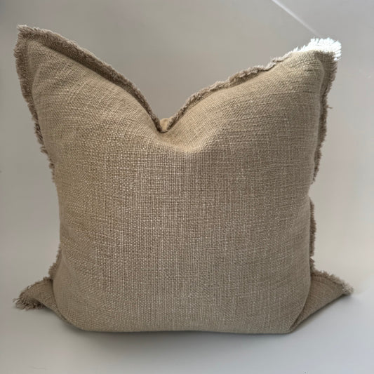 Lena Linen Pillow | 20x20 | Beige
