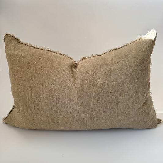 Leona Linen Pillow | 16x24 | Sand