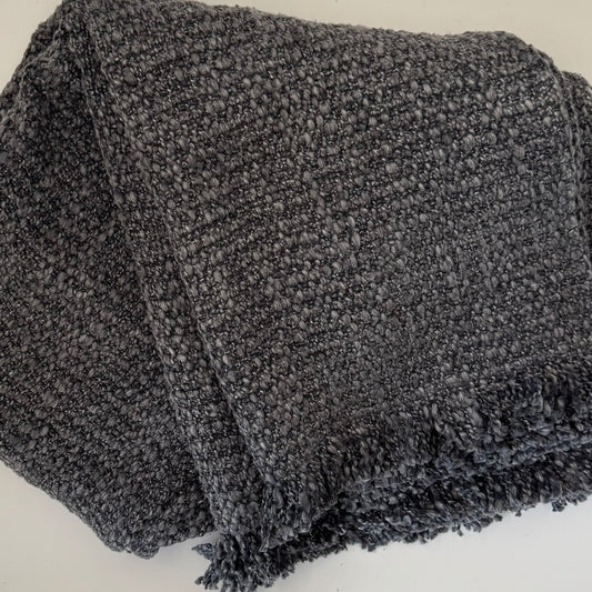 Sutton Stonewashed Throw | Smoke