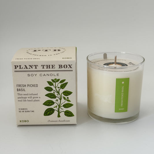Plant the Box Soy Candle | Fresh Picked Basil