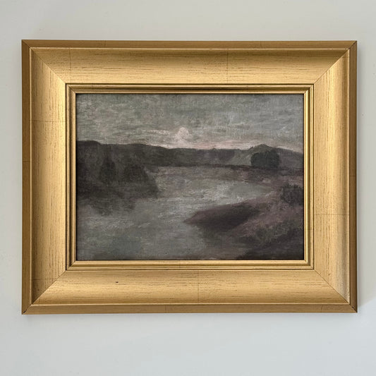 Antique-Style Framed Print | Mountainside Lake