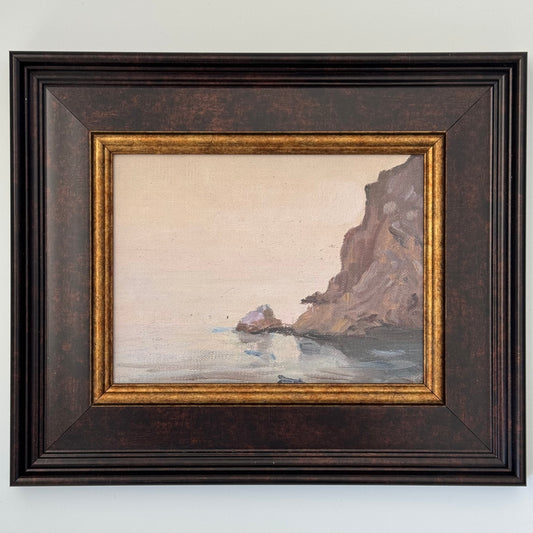 Antique-Style Framed Print | Ocean Cliffs