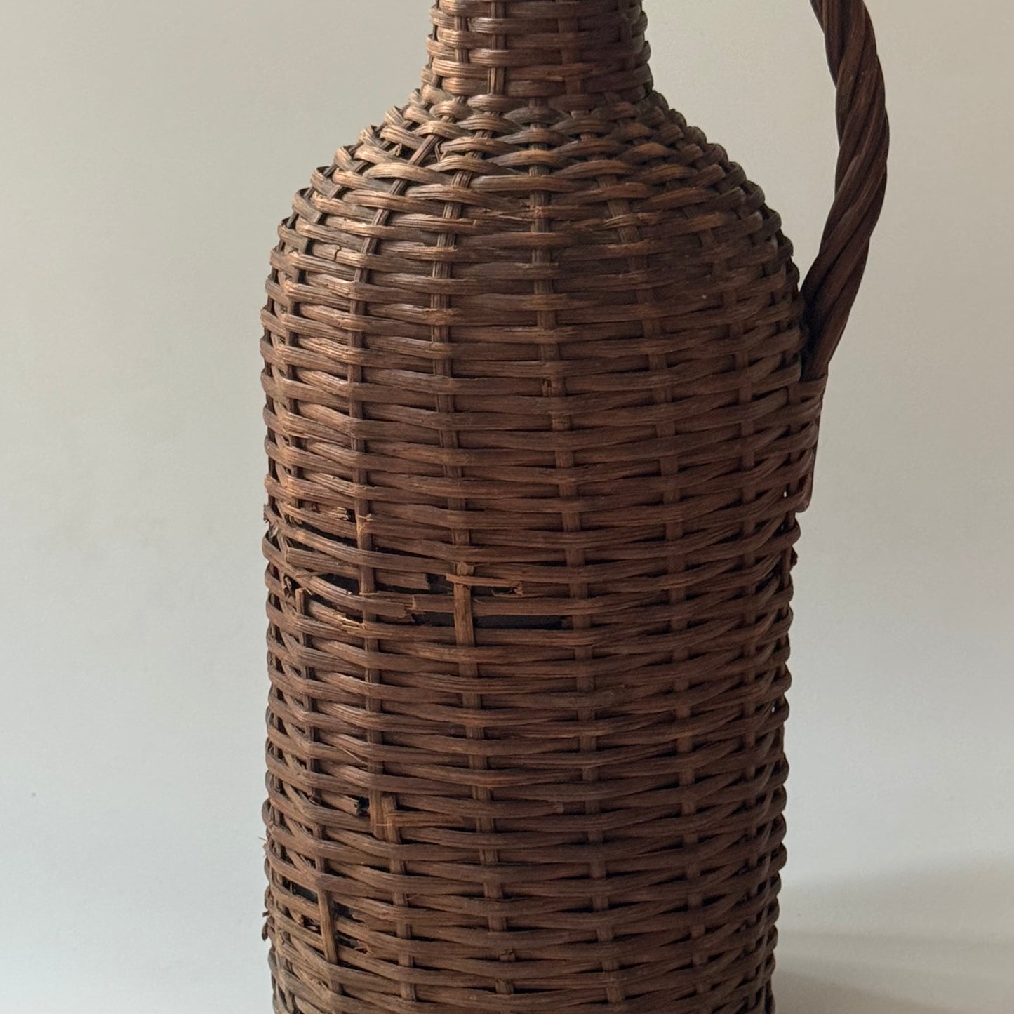 Vintage French Wicker Wine Bottle