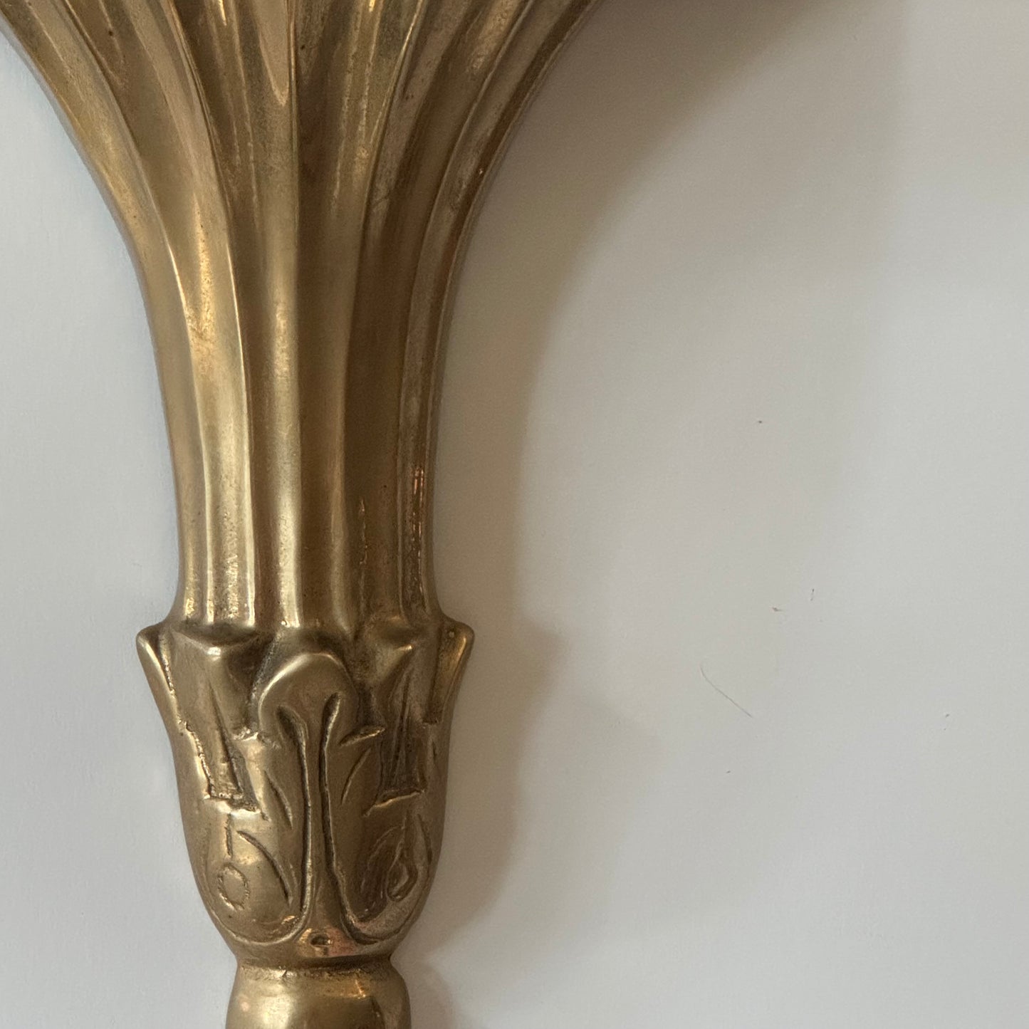 Vintage Solid Brass Wall Shelf