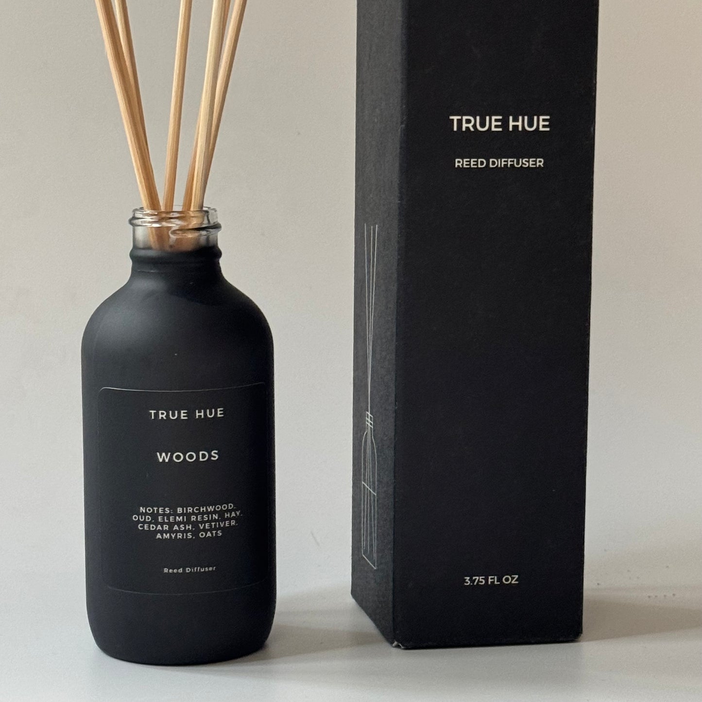 True Hue Black Label Reed Diffuser | Woods