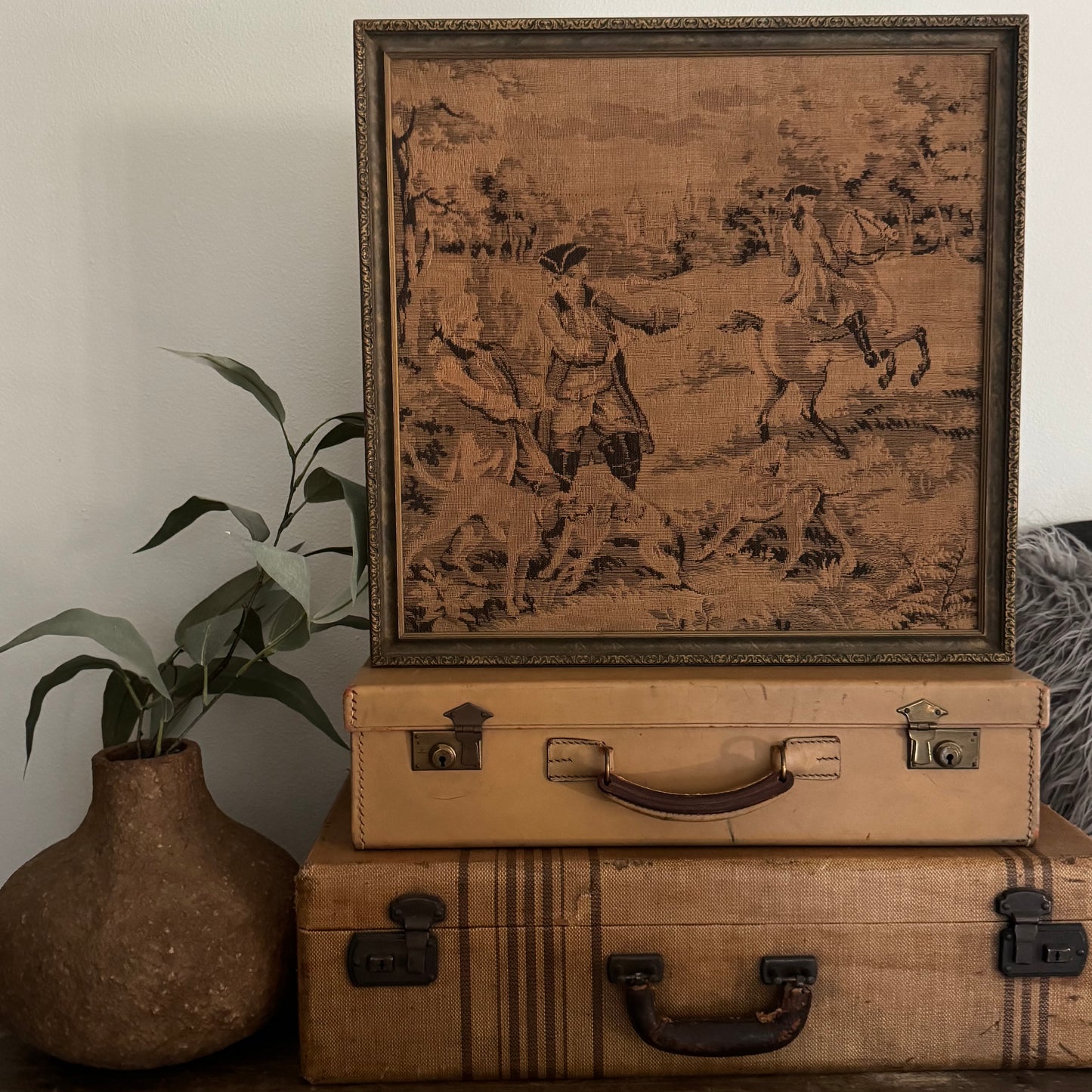 Vintage Framed Tapestry