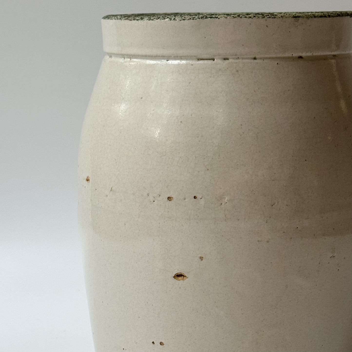 Vintage Ivory Stoneware Jug & Vase