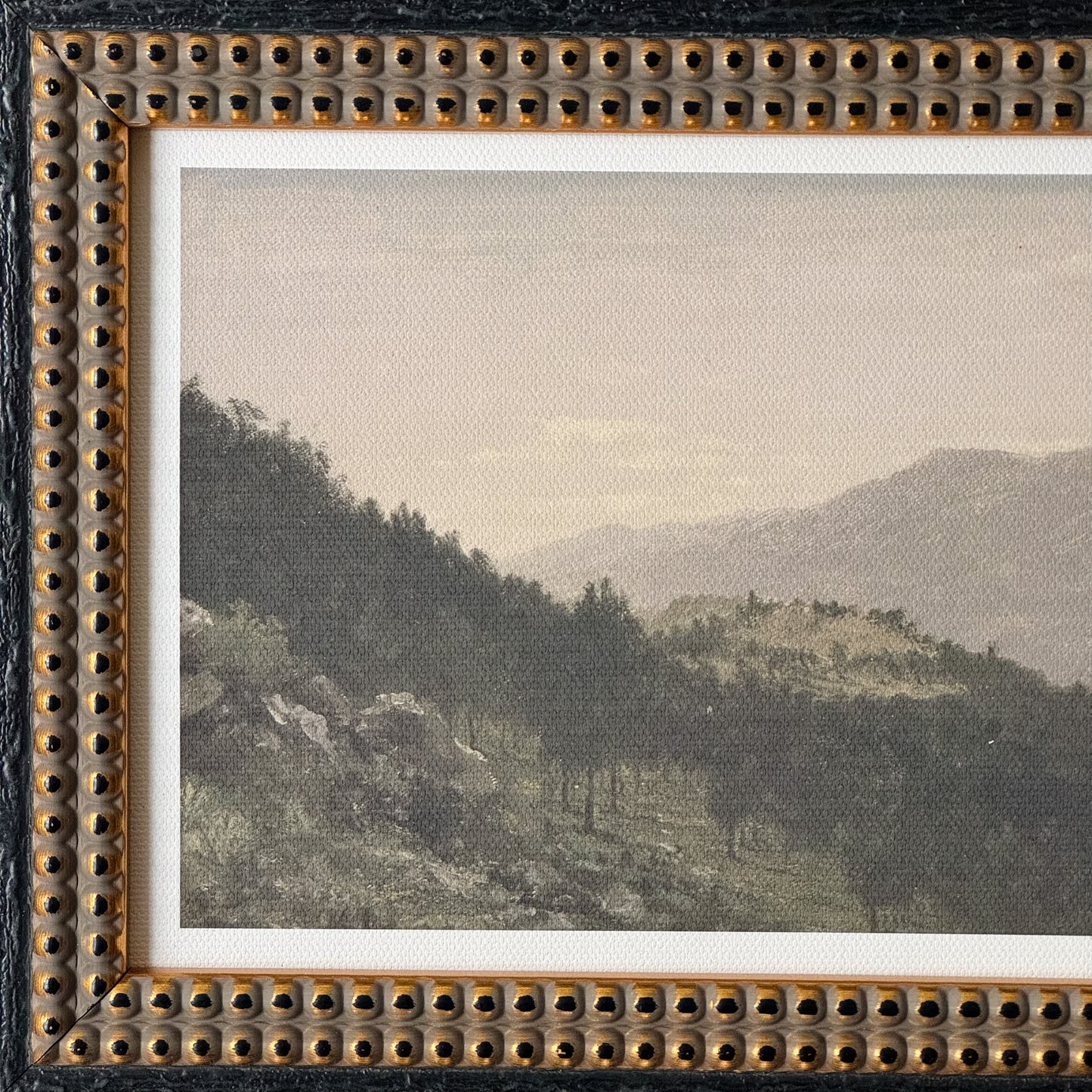 Antique-Style Framed Print | Peaks and Valleys