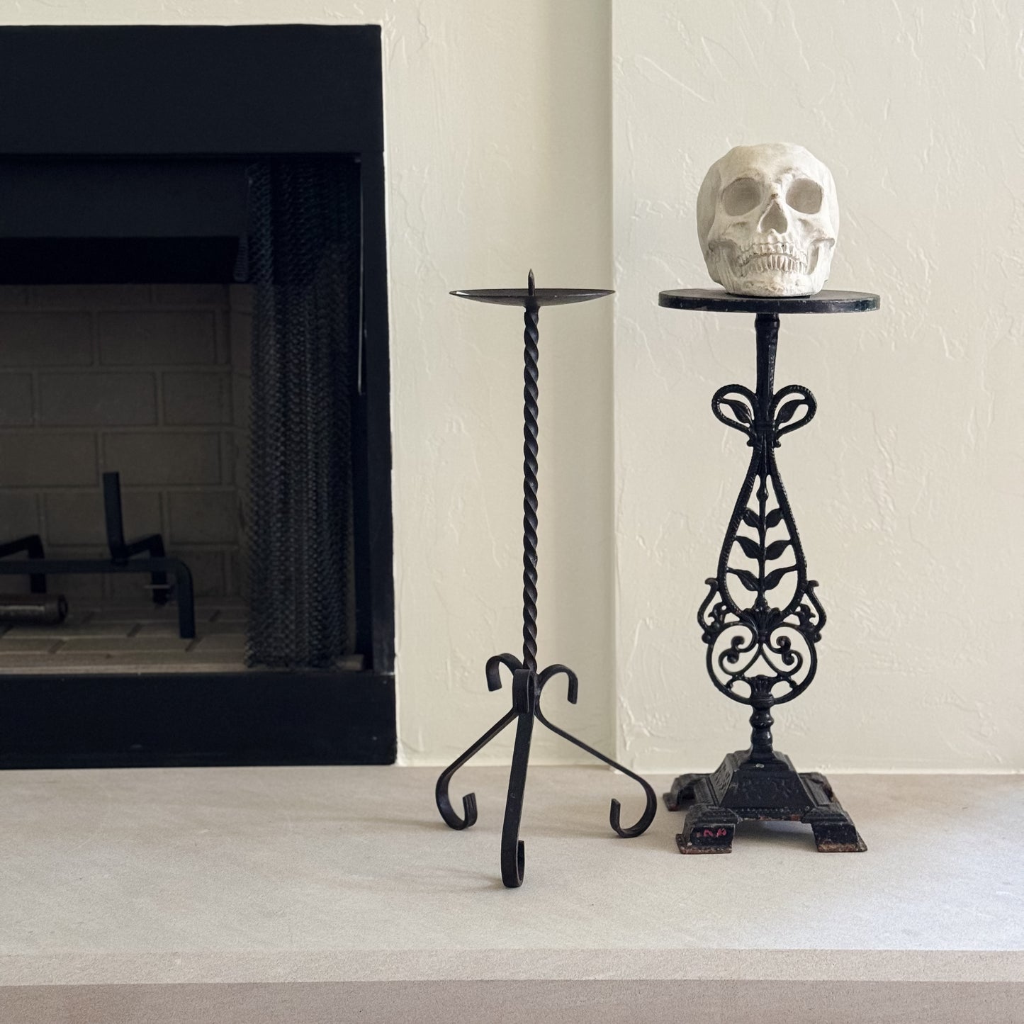 Vintage Victorian Engraved Metal Plant Stand