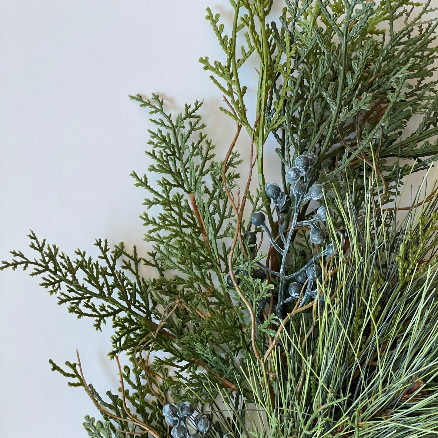 Faux Mixed Foliage Juniper Spray