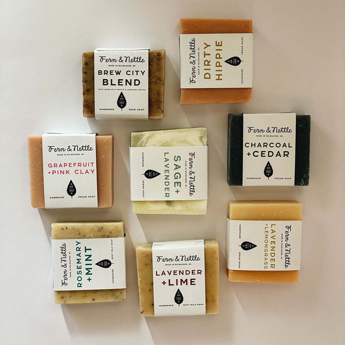 Fern & Nettle Handmade Soap | Rosemary + Mint