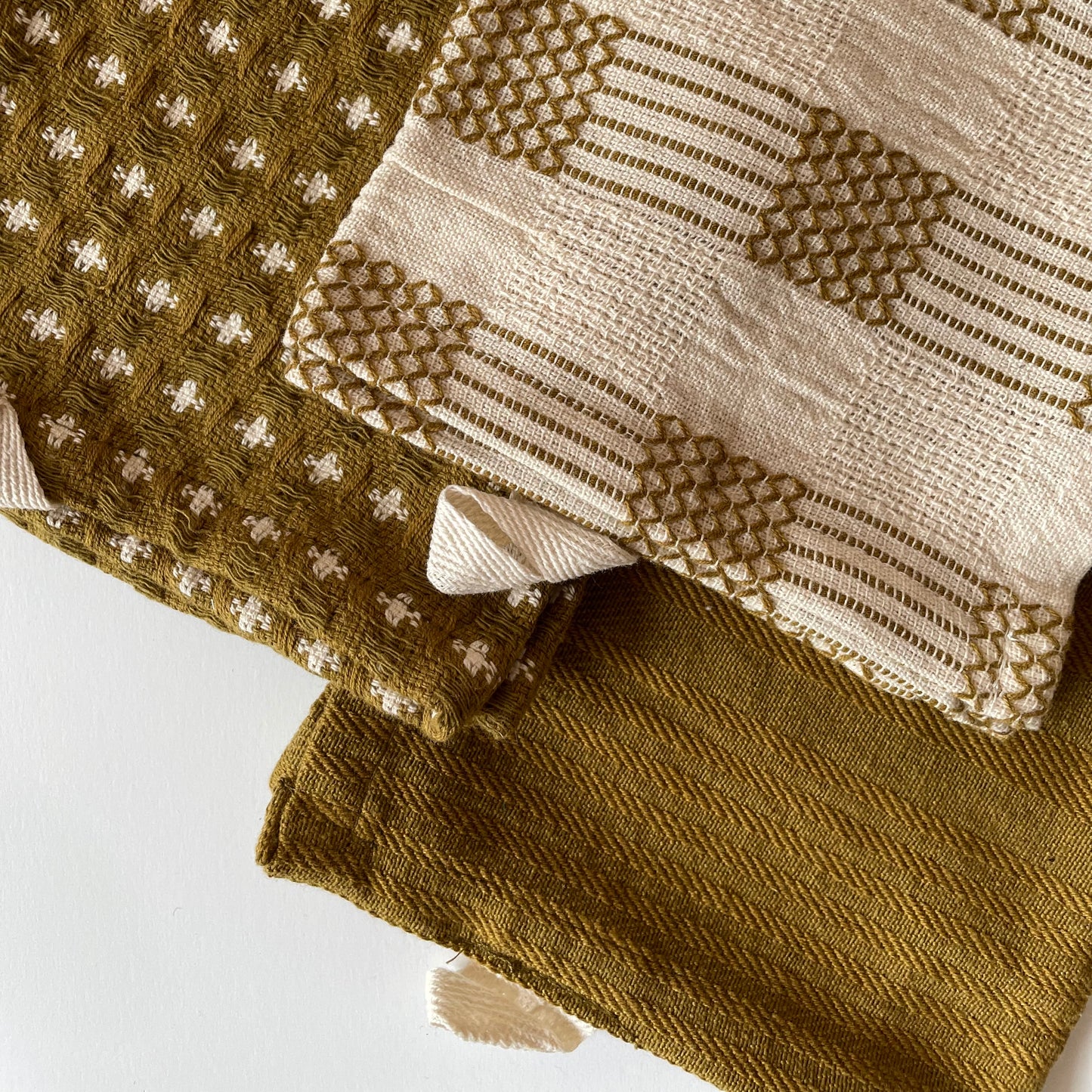 Earth + Stone Woven Cotton Dish Cloths | Set of 3