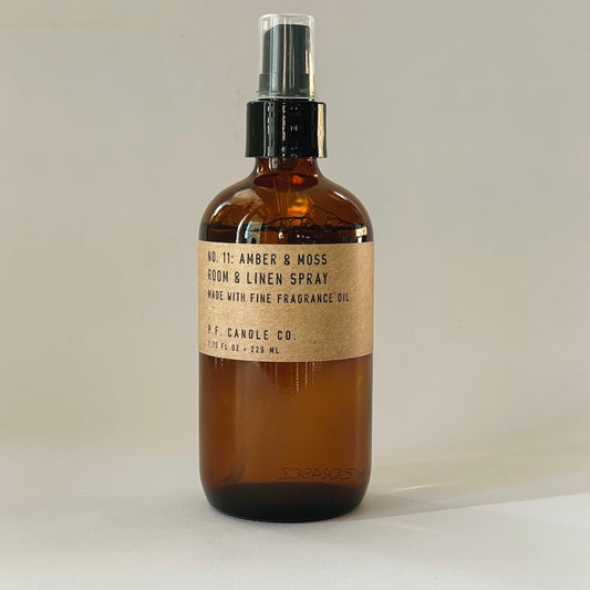P.F. Candle Co. Room & Linen Spray | Amber & Moss