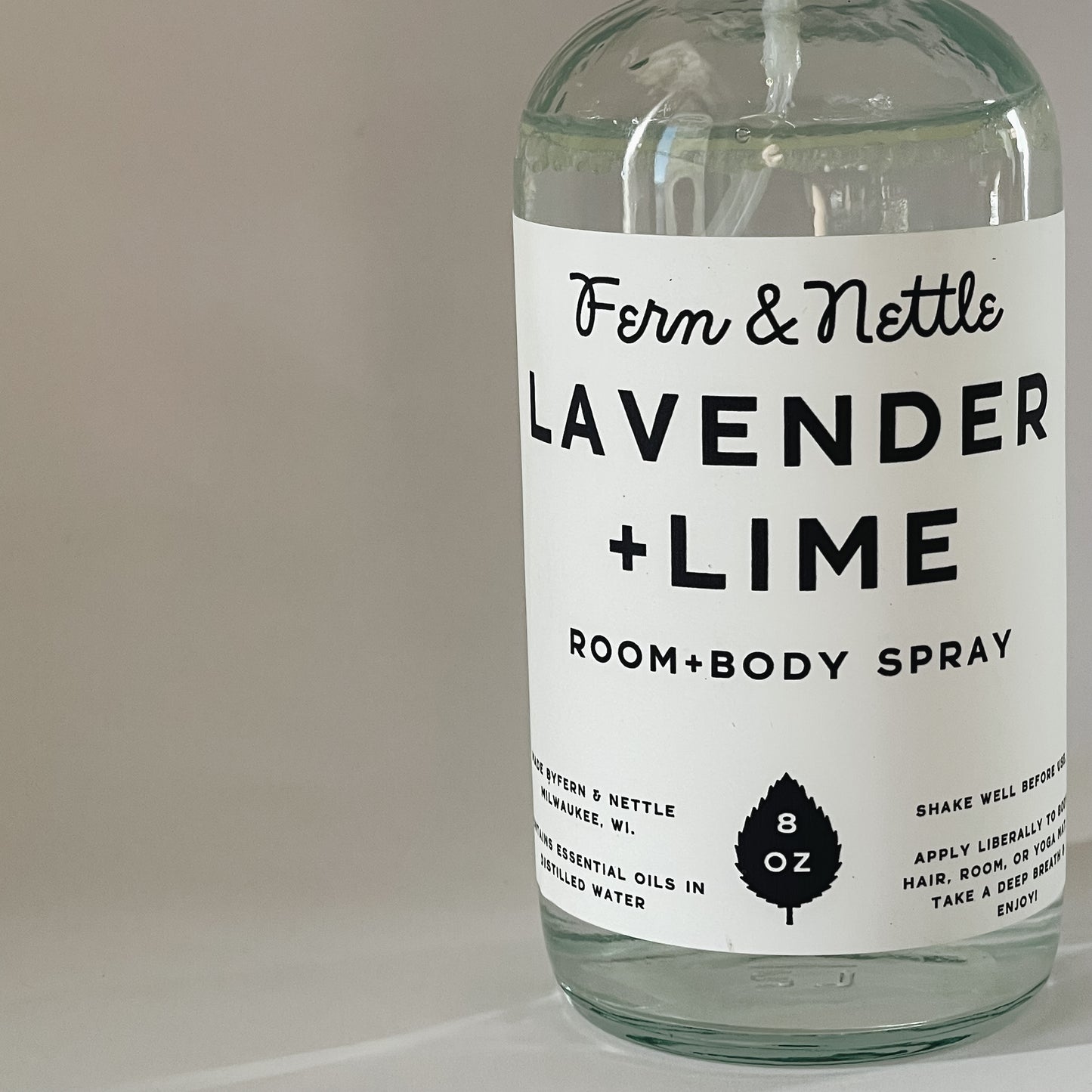 Fern & Nettle Handmade Lavender + Lime Room Spray