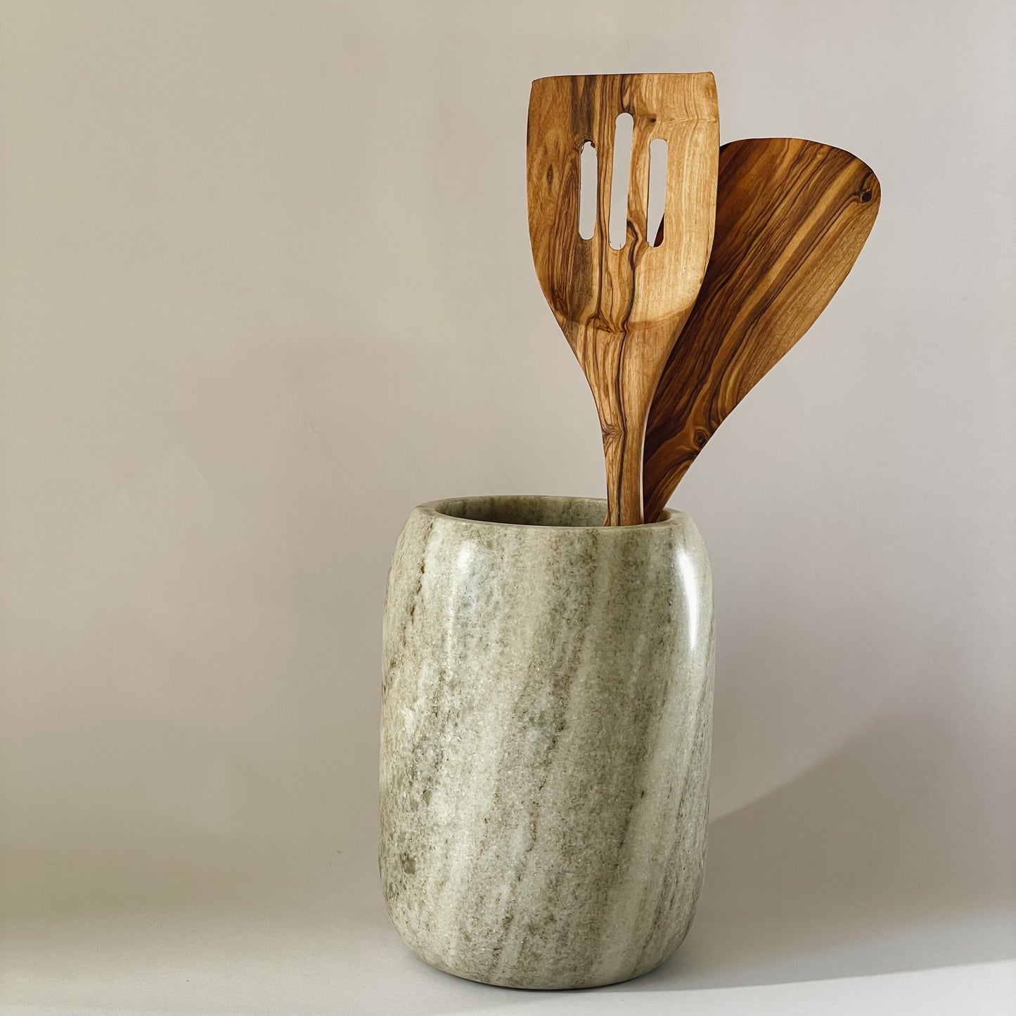 Marble Utensil + Bottle Holder