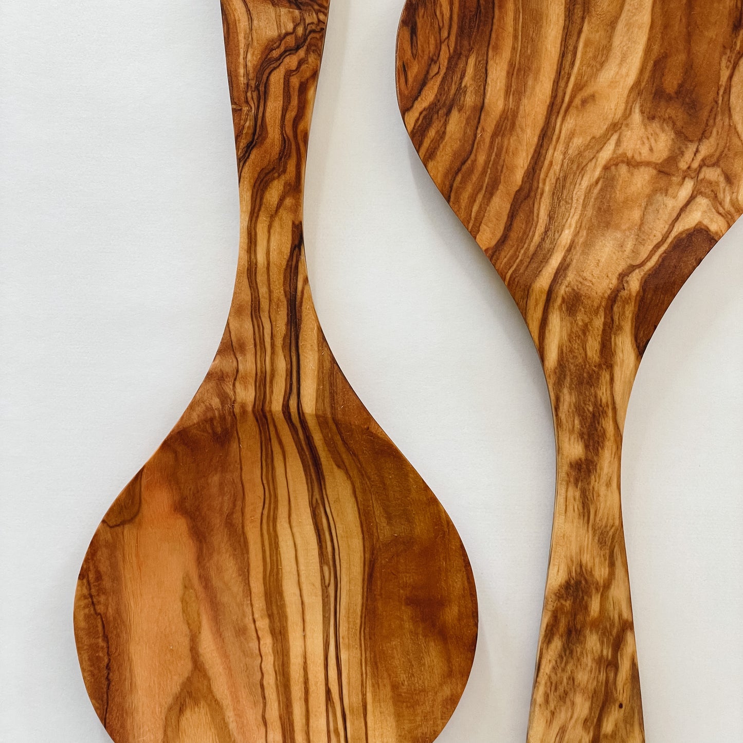 Natural Olive Wood Salad Servers | Set of 2