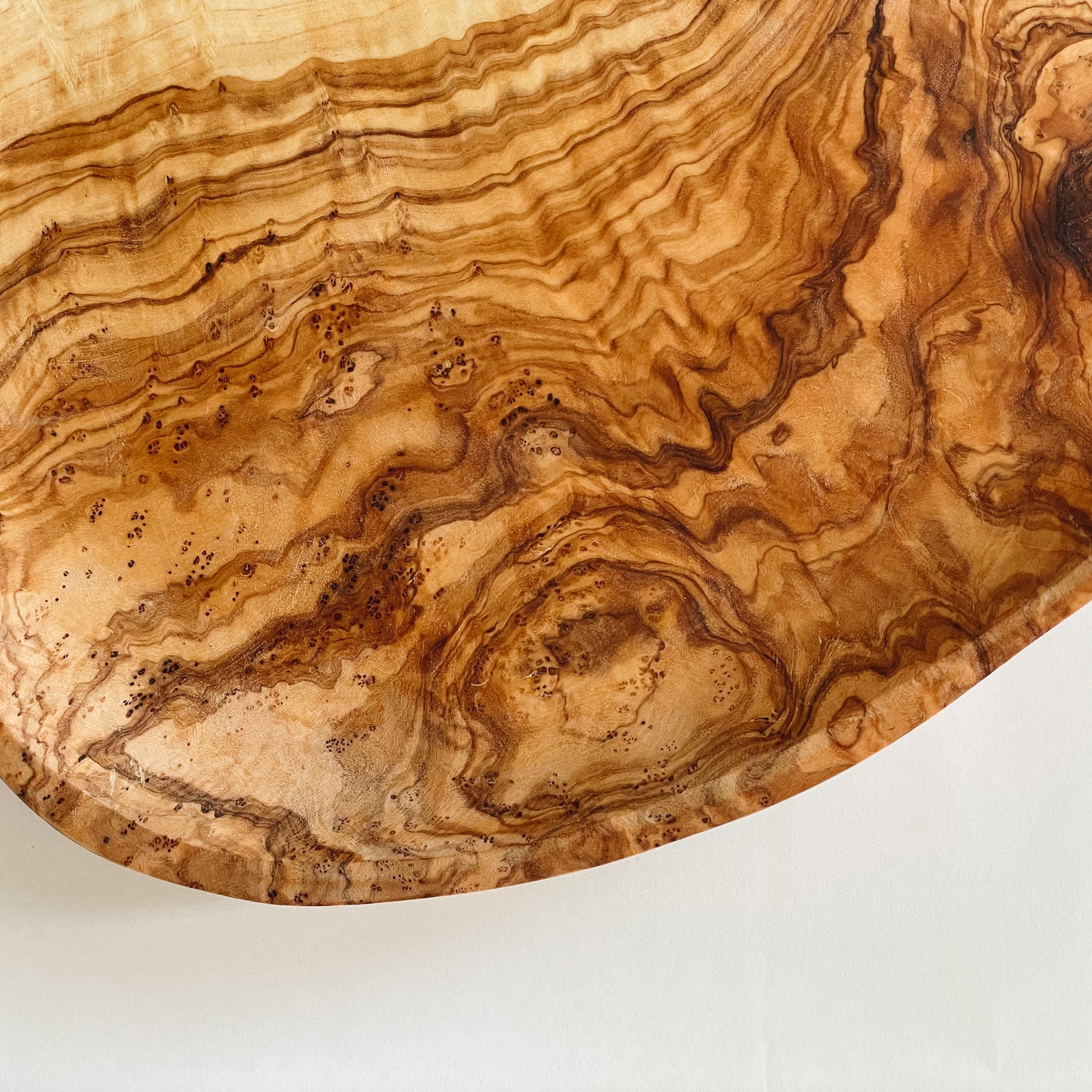 Natural Olive Wood Serving Platter | Lg