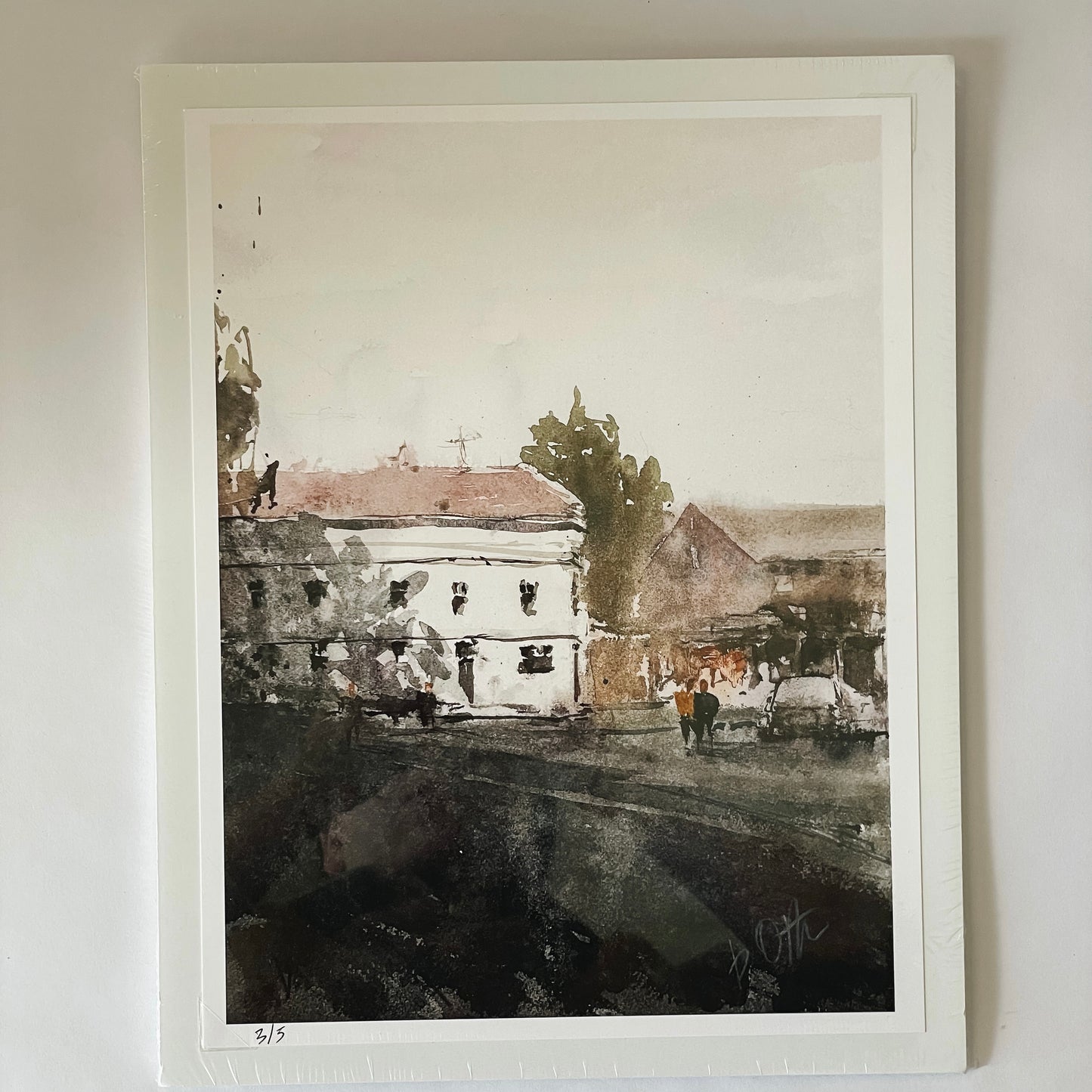 Ben Otten Original Print | Milwaukee Street, Delafield, WI