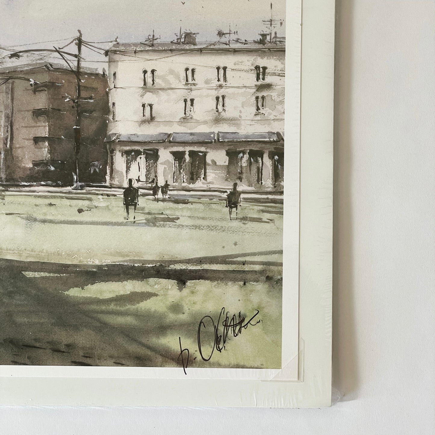 Ben Otten Original Print | Village Green, Oconomowoc, WI