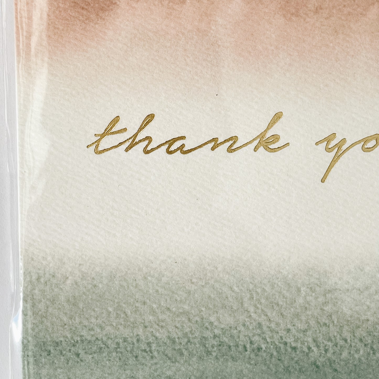 Handmade Watercolor Greeting Card | Thank You