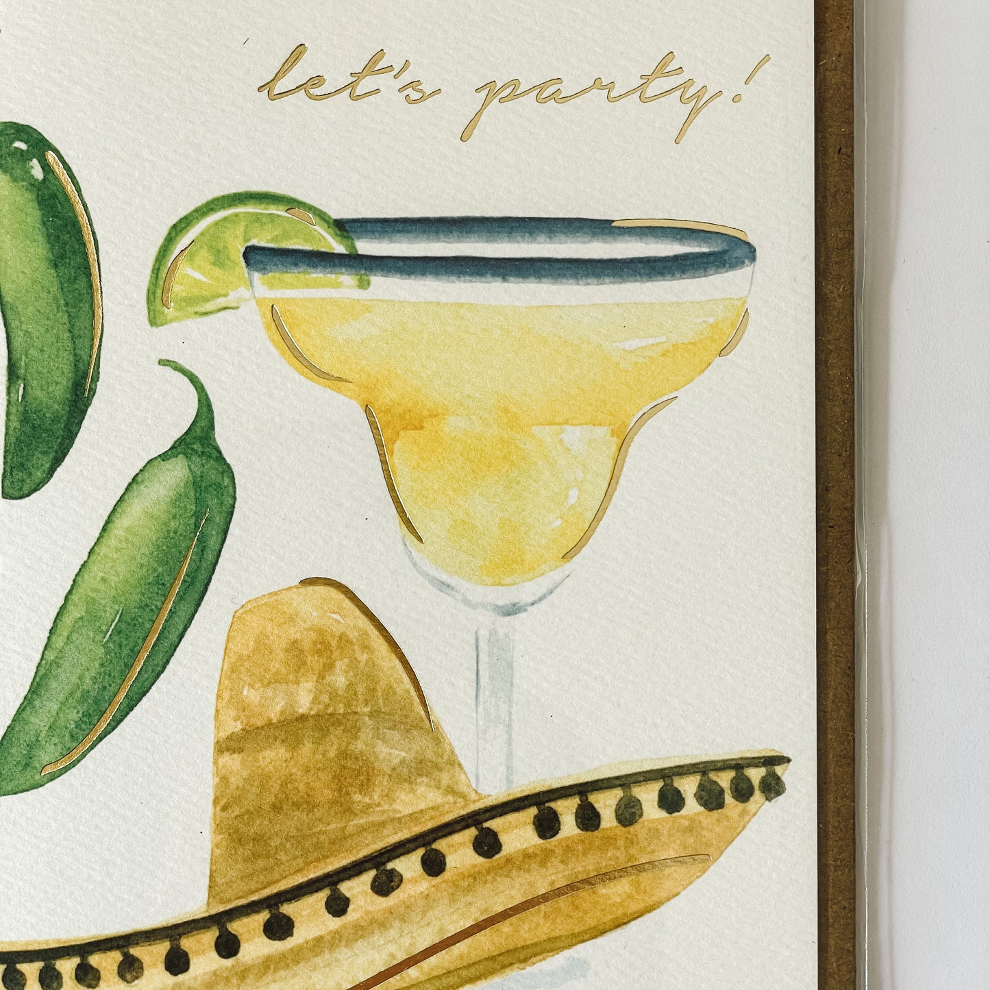 Handmade Watercolor Greeting Card | Let's Party