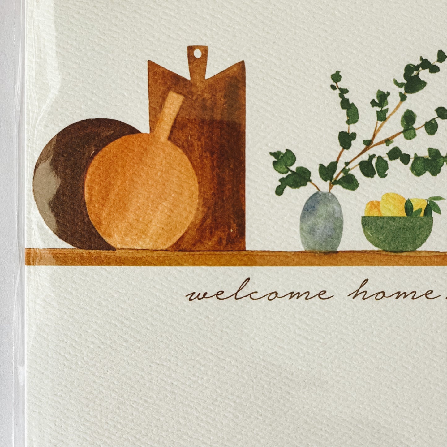 Handmade Watercolor Greeting Card | Welcome Home