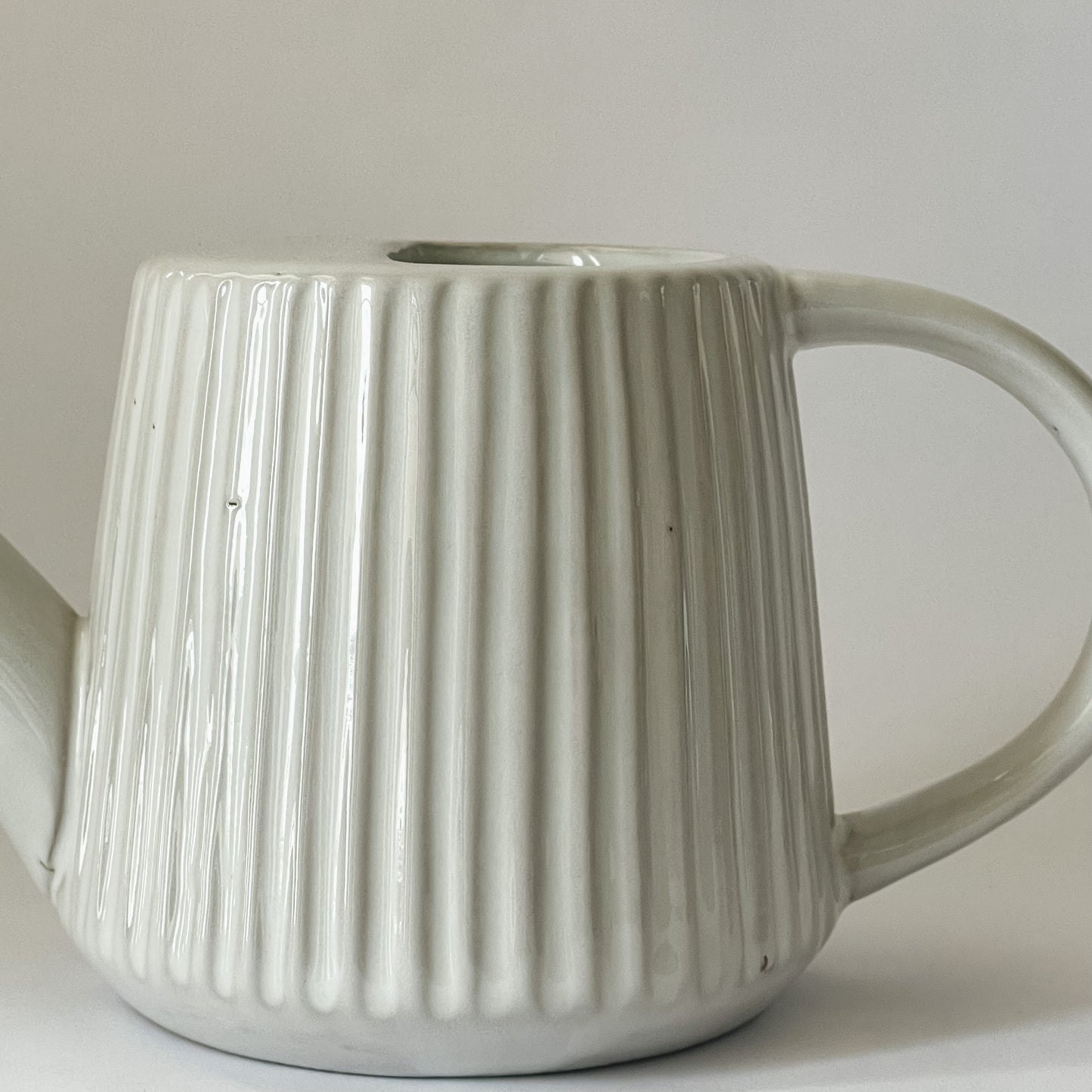 Stoneware Pleated Watering Can