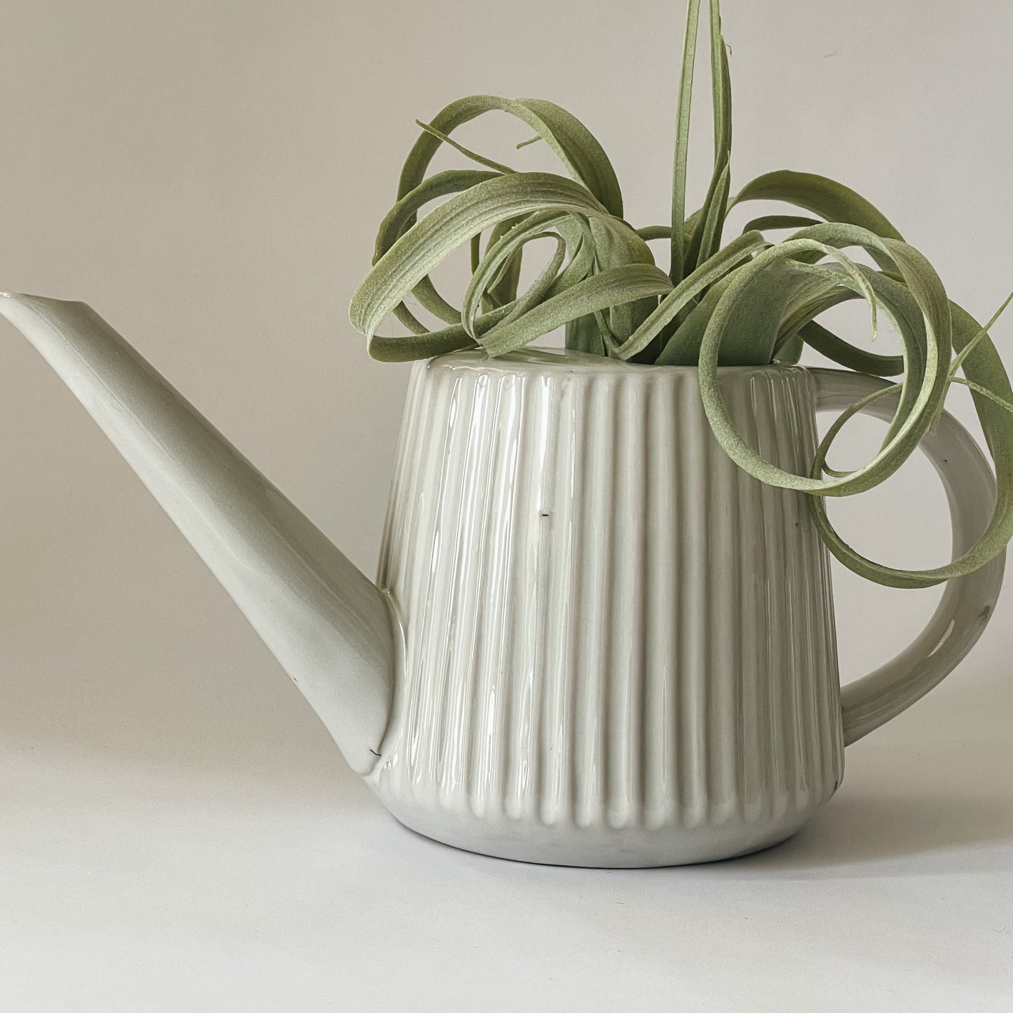Stoneware Pleated Watering Can
