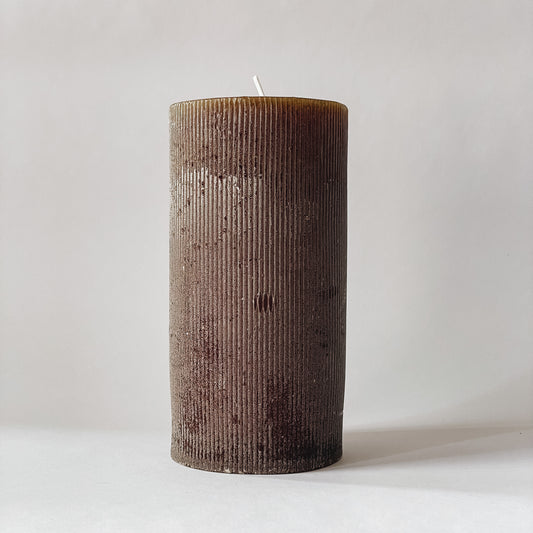 Pleated Pillar Candle | Md