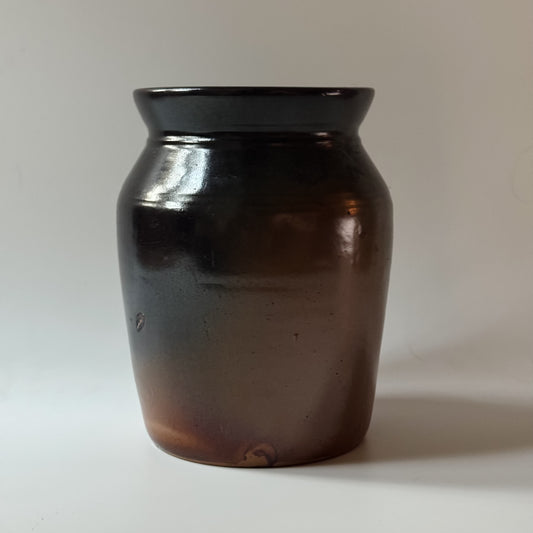 Vintage Two-Tone Stoneware Crock