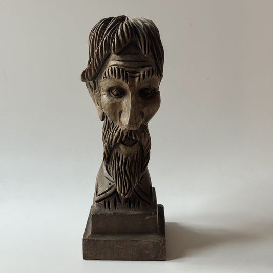 Vintage Wooden Bust