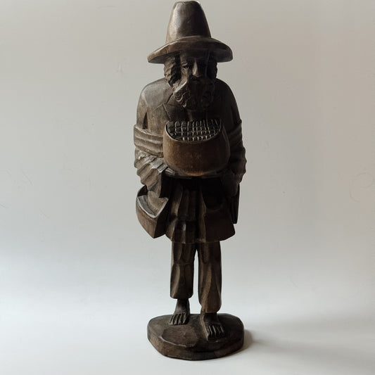 Vintage Carved Wooden Voyager