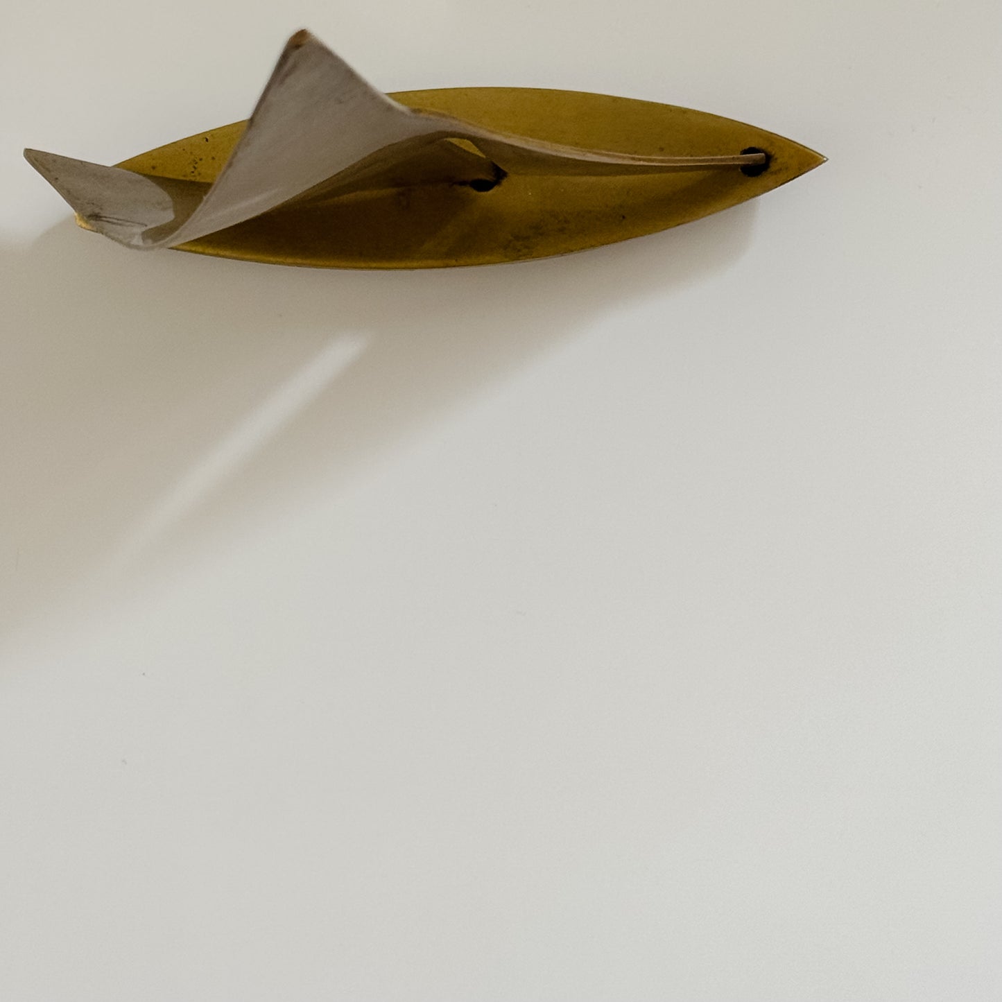 Vintage Brass Sailboat