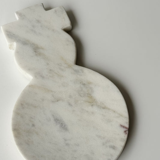 Marble Snowman Spoon Rest & Catchall