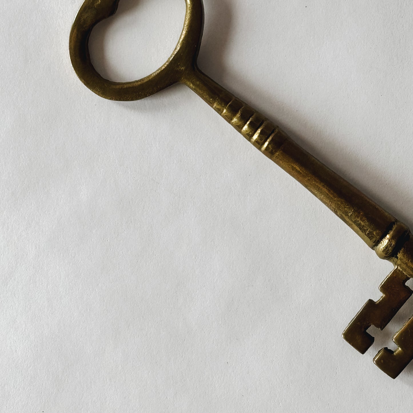 Vintage Solid Brass Skeleton Key Bottle Opener/Paperweight