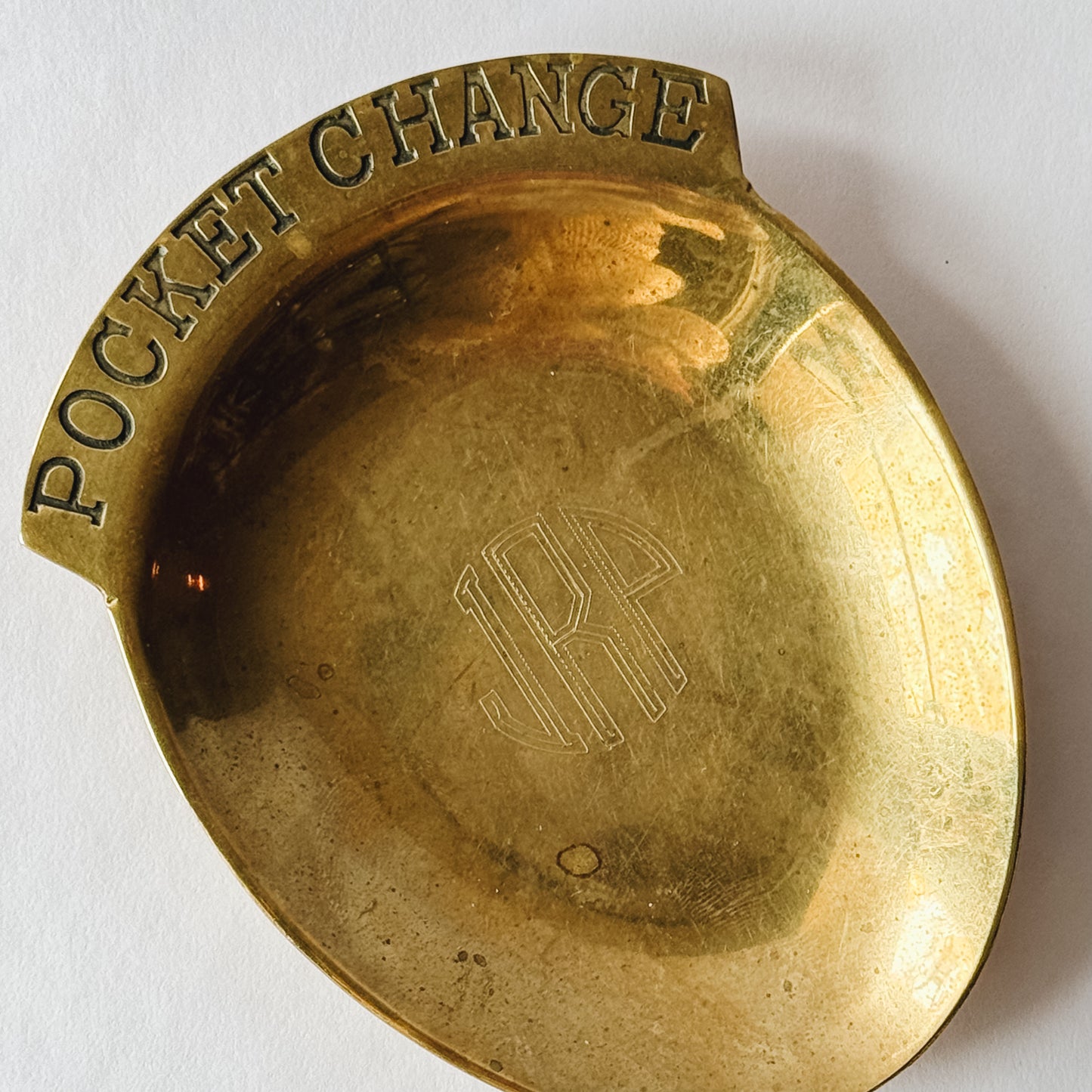 Vintage Brass JRP Pocket Change Dish