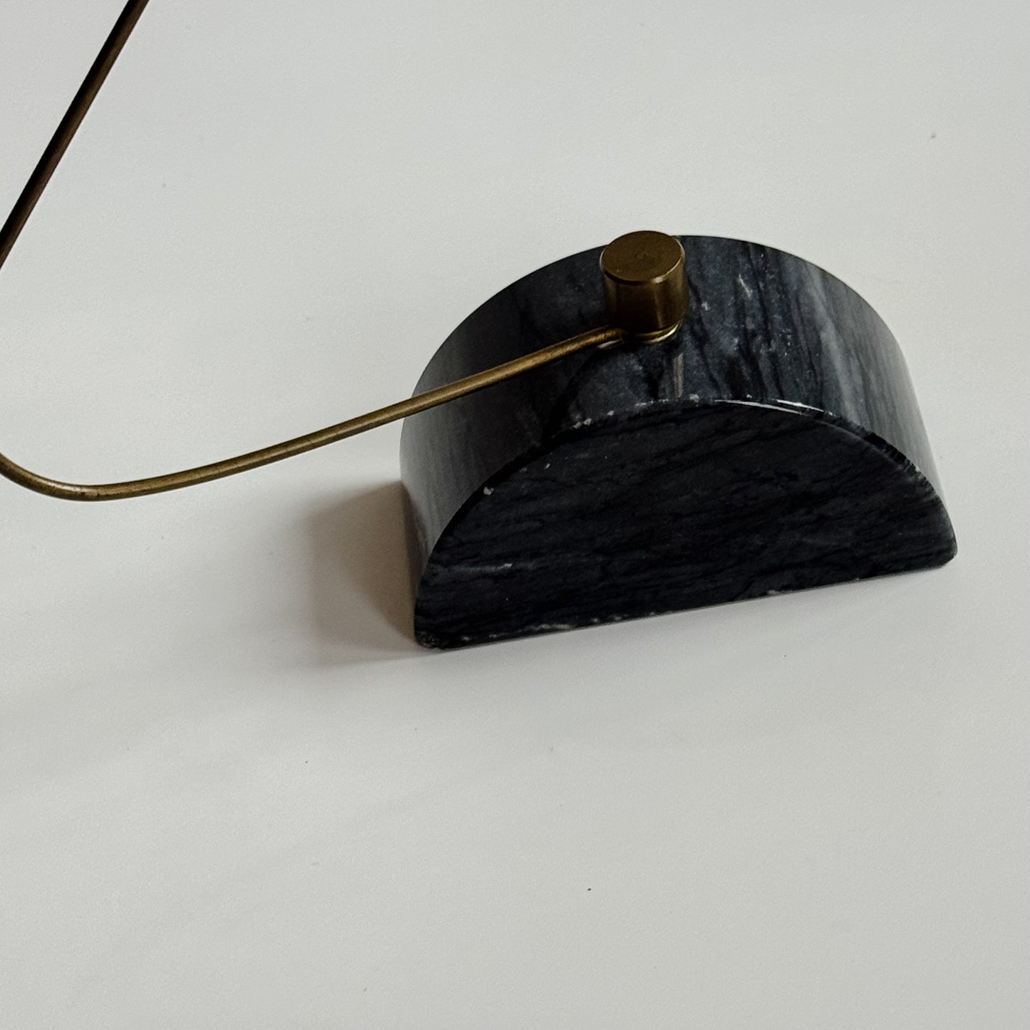 Vintage Marble & Brass Mid-Century Bird in Flight