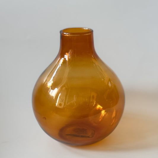 Aria Amber Glass Vase