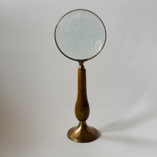 Blair Brass & Bone Standing Magnifying Glass